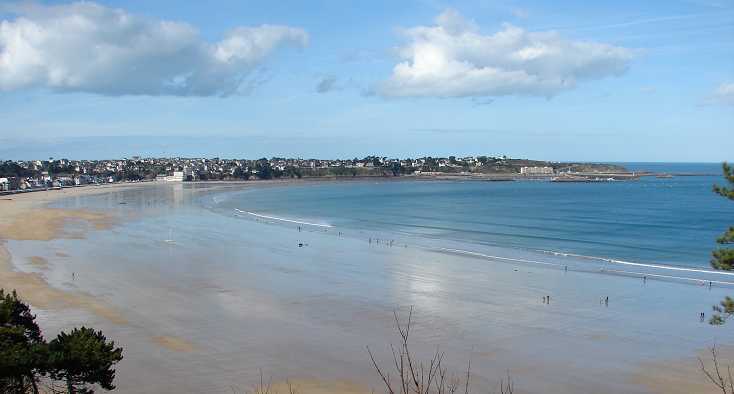 grande plage de Saint-Cast le Guildo