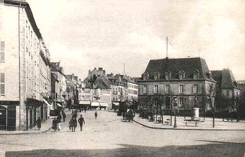 place Duclos en 1900, Dinan