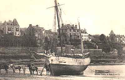 voilier chou en 1930  Dinard